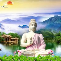 7. 3d Buddha Wallpaper With Nature Background